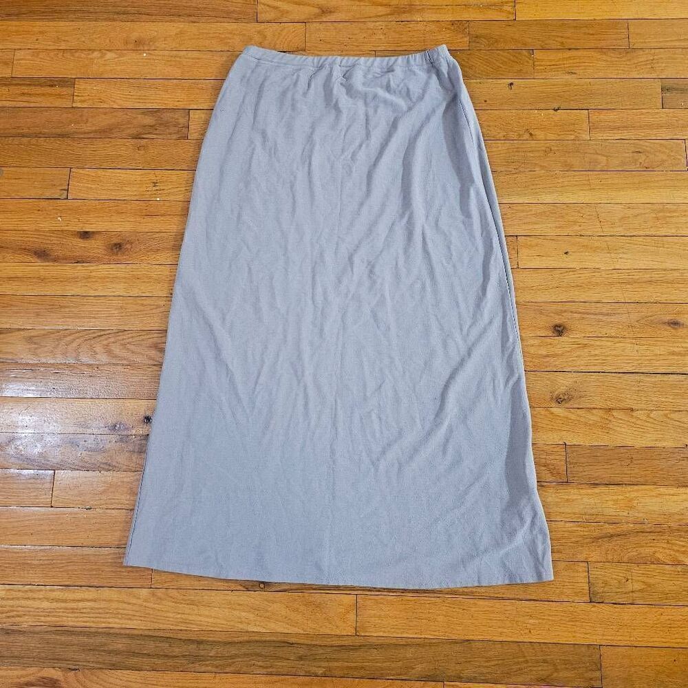 Eileen Fisher Womens Maxi Skirt Small Gray